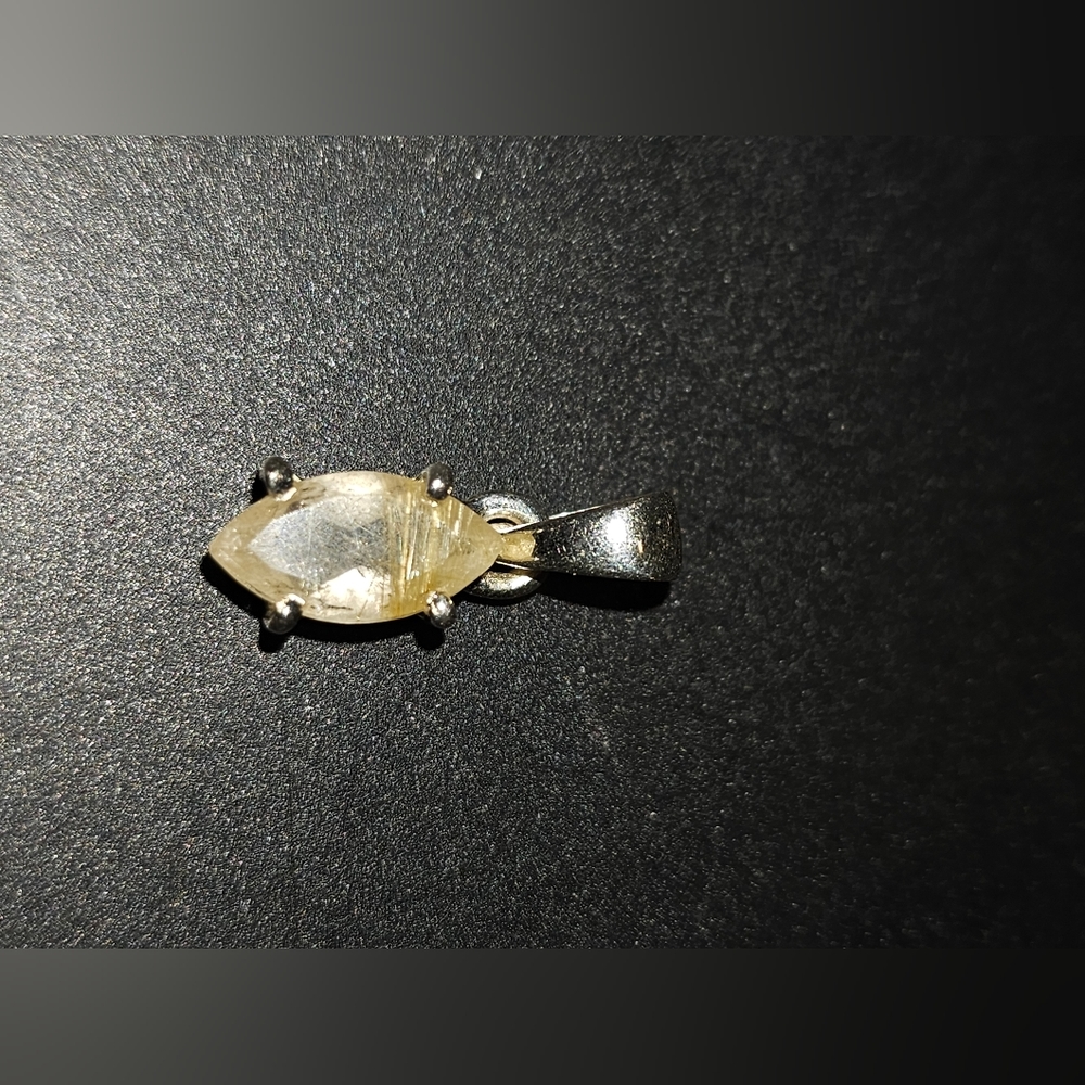 Golden Rutile Pendant